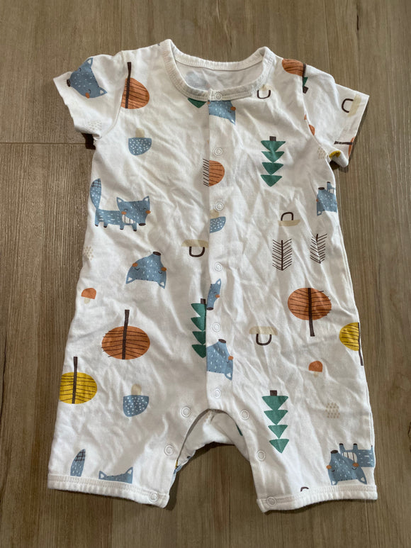 pureborn Woodland Romper, 12M