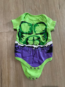 Marvel Hulk Onesie, 0/3M