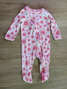 Okie Dokie Pink Flower Sleeper, 9M