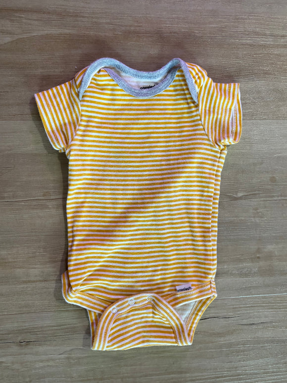 Onesies Yellow Striped Onesie, 6-9M