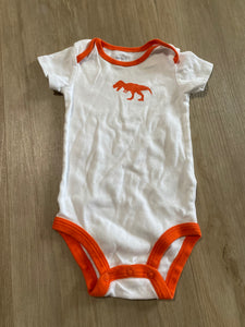 Carter's Orange Dino Onesie, 6M