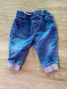 Cat & Jack Denim Hipster Pants, 6-9M