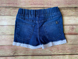 Denim Lace Trim Shorts, 5