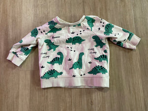 H&M Dinosaur Pullover, 4-6M