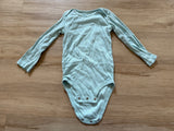 Carter's Blue Heart Print Long Sleeve Onesie, 24M