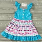 Summer Aztec Dress, 4T, 5T, 6/6X & 7/8