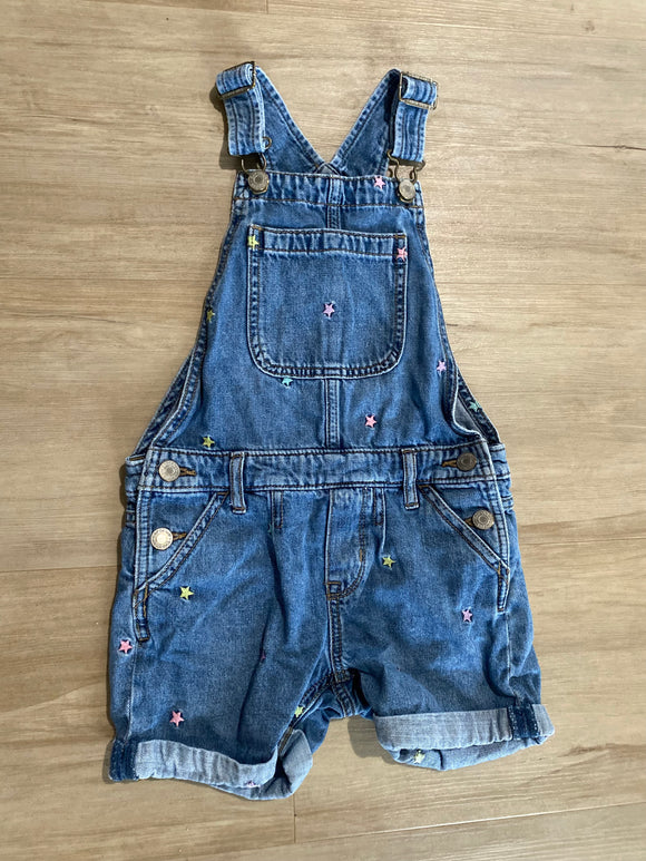 Gap Denim Star Overalls, S (6-7)