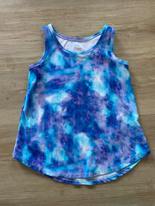 Wonder Nation Blue Tye Die Athletic Tank, XS(4-5)