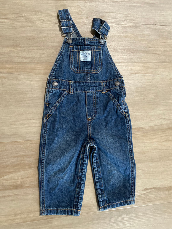 Carter's 'I'm One Charming Little Guy' Denim Overalls, 12M