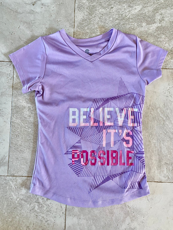 Believe It's Possible Athletic Champion Tee, M(7-8)