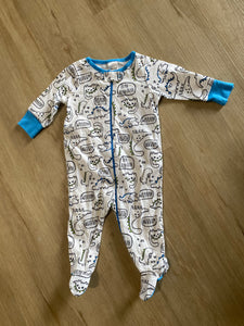 Onesies Dinosaur Sleeper, 3-6M