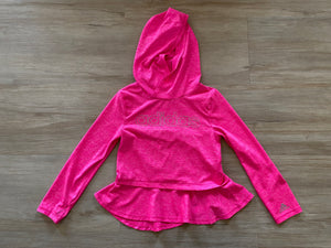 Adidas Pink Athletic Hooded Long Sleeve, 6X