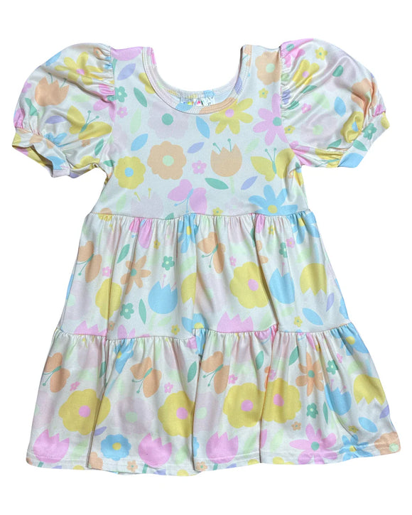 DotDot Smile Bloom Tier Dress, 6-12M