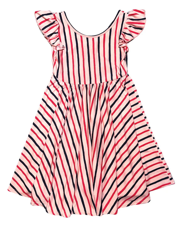 DotDot Smile Chic Stripes Empire Dress, 3/4