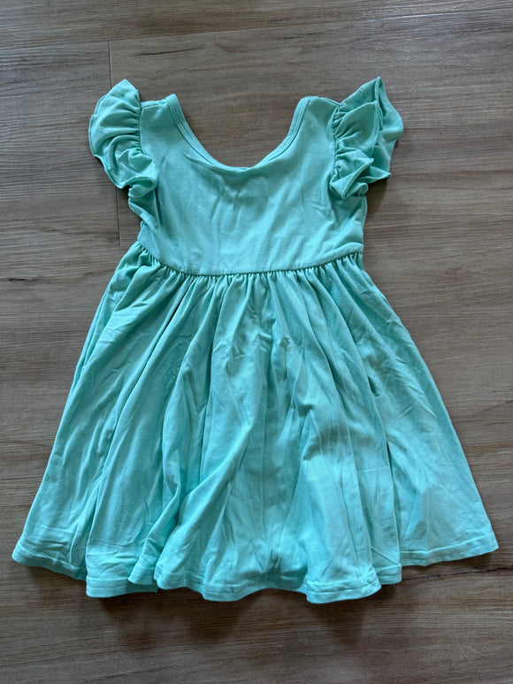 DotDot Smile SeaFoam Green Empire Dress, 2T