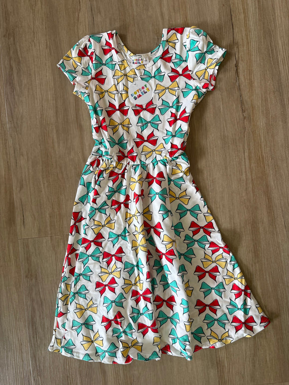 DotDot Smile Colorful Bows Cap Dress, 8/10