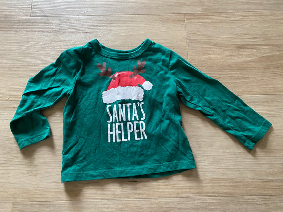 Children's Place 'Santa's Helper' Long Sleeve, 18-24M