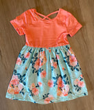 Boutique Peach Crossback Dress, M (3T)