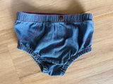 Wrangler Pink Stitched Denim Diaper Cover, 18M