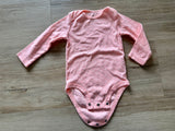 Carter's Peach Polka Dot Long Sleeve Onesie, 18M