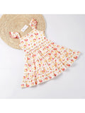 Okie & Lou Cream Floral Dress, XS (12-18M)