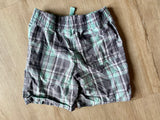 Carter's Mint/Grey Plaid Shorts, 4T