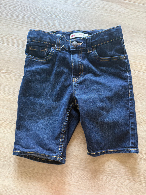 Levi's 511 Slim Dark Blue Denim Shorts, 7 Reg