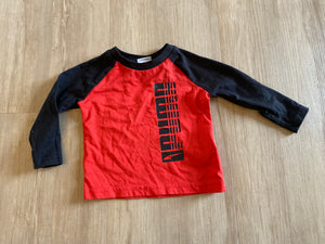 PUMA Red/Black Long Sleece, 6-9M