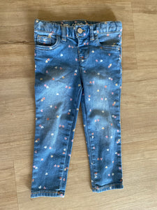 Cat & Jack Heart Print Skinny Jeans, 3T