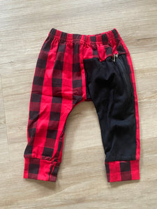 New Buffalo Plaid Pants, 6-12M