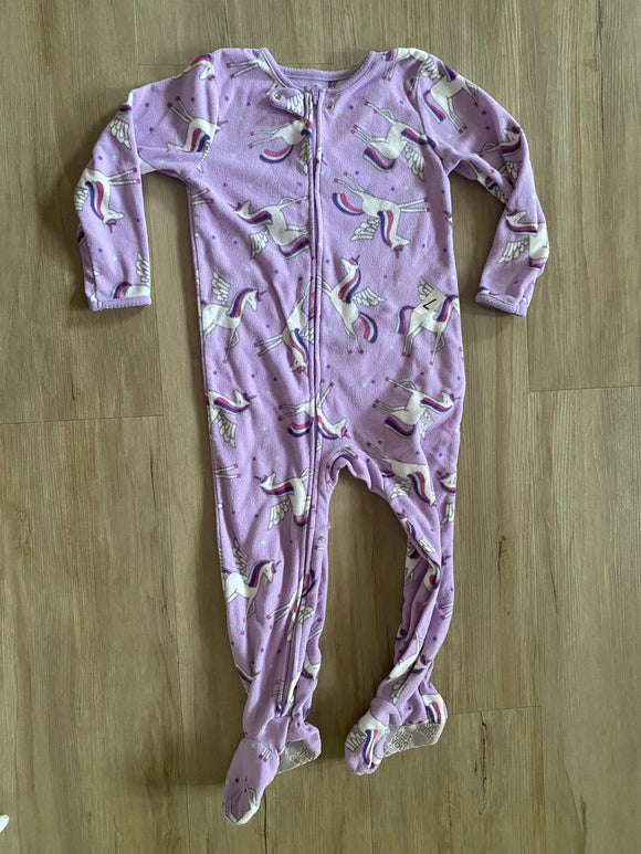 Carter's Fleece Purple Unicorn Sleeper, 4T