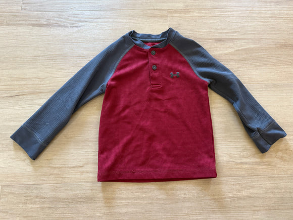 UA Maroon/Grey Henley, 2T