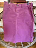 St. John's Bay, Corduroy Skirt, Pink, 8 Petite