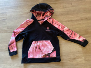 Huntsworth Pink Camo/Black Sweatshirt, S (7/8)