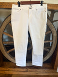 J Jill, White Jeans, Straight Leg, Pockets in front, Size 6 Petite