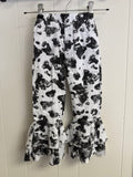New Boutique Cow Print Bell Bottoms, 4-5Y