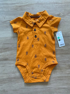 Carter's NWT Pineapple Polo Onesie, 3M