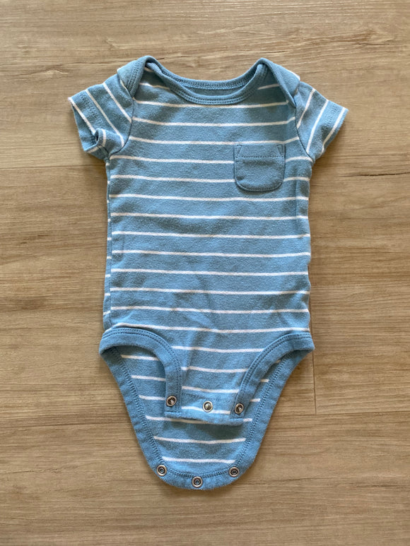 Carter's Striped Pocket Onesie, 0-3M