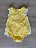 First Impressions Yellow Flower Dress Onesie, 0-3M