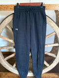 Under Armour, Black Sweatpants, Front Pockets, Elastic Waist, Size Extra Small