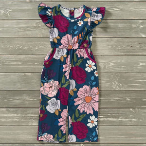 Pete + Lucy Avery Floral Jumpsuit, 6/6X, 7/8, 10/12