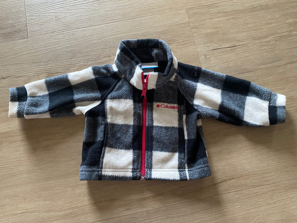 Columbia Checkered Fleece Jacket, 6M