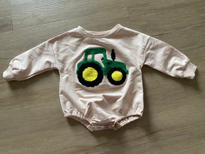 NWOT Boutique Tractor Onesie, 3-6M