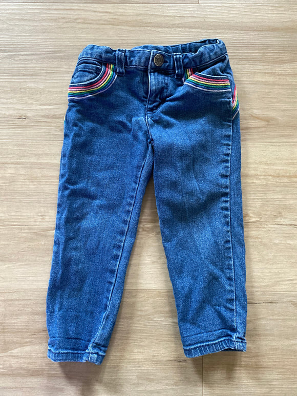 Carter's Rainbow Denim Pants, 2T