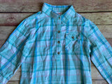 Cat & Jack Mint Flannel Tunic, S(6/6X)