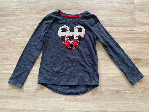 Cat & Jack Sequence Heart Long Sleeve, S(6/6X)