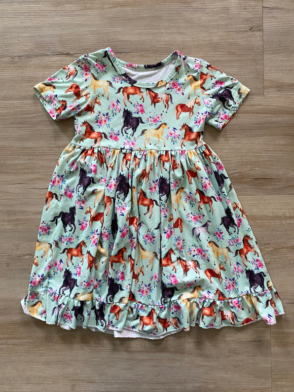 Used Boutique Horse Dress, 6T