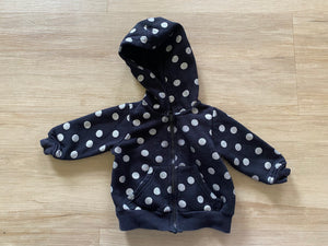 Okie Dokie Sparly Silver Dots Sweatshirt, 3M