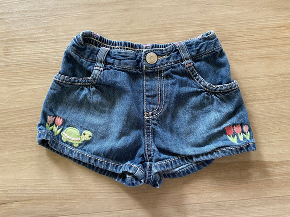 Gymboree Turtle Denim Shorts, 18-24M