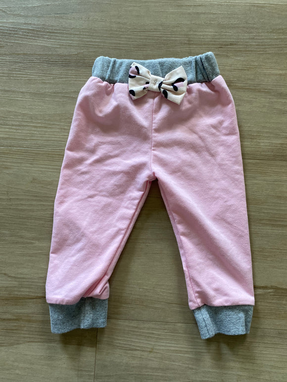 Boutique Leopard Bow Sweatpants, 80 (6-9M)